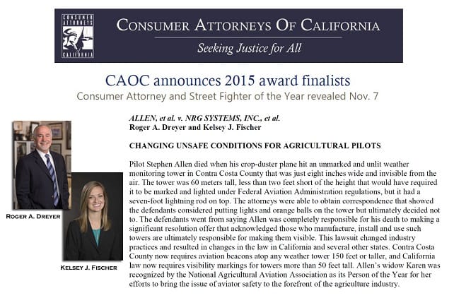 Consumer Attorney of the Year award